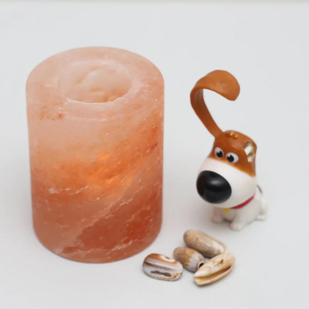 CYLINDER SALT CANDLE